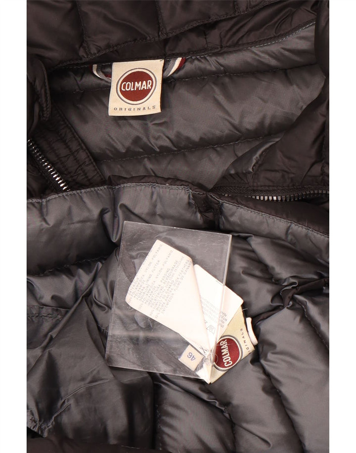 Colmar Veste matelassée à capuche IT 46 Large Noir Polyamide Femme