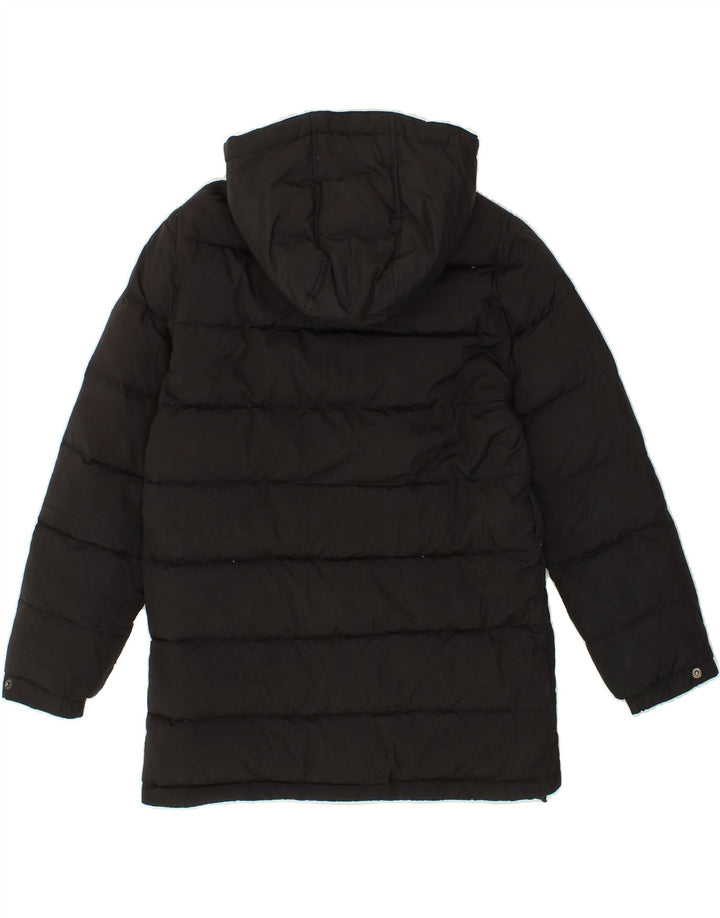 SERGIO TACCHINI Womens Oversized Hooded Padded Coat UK 10 Small Black Vintage Sergio Tacchini and Second-Hand Sergio Tacchini from Messina Hembry 