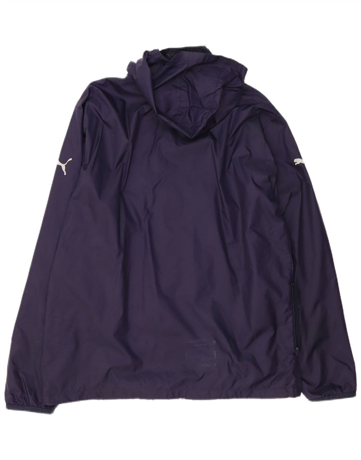 PUMA Veste de pluie à capuche pour homme UK 44 2XL Bleu marine