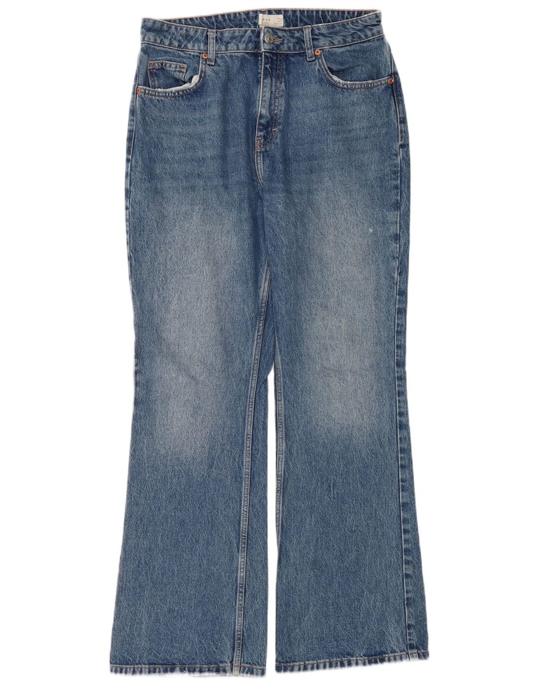 Topshop Jean Bootcut Femme W32 L32 Bleu Coton