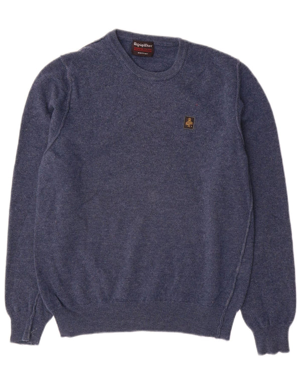 Refrigiwear Pull à col rond pour femme UK 14 Grande laine bleu marine