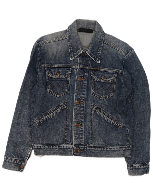 Wrangler Veste en jean pour femme UK 14 Coton bleu moyen