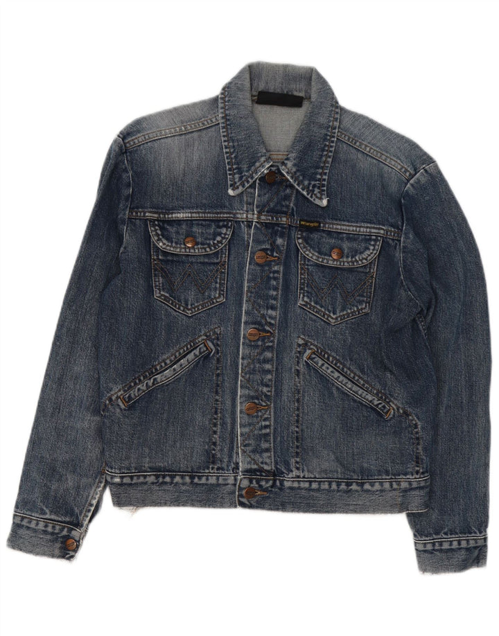 Wrangler Veste en jean pour femme UK 14 Coton bleu moyen