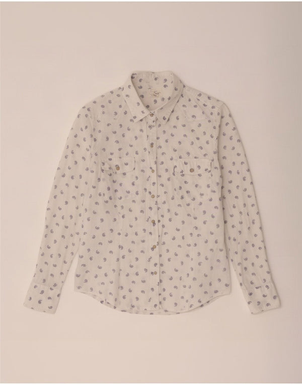 Levi's Chemise femme UK 16 Large Blanc Paisley Cotton