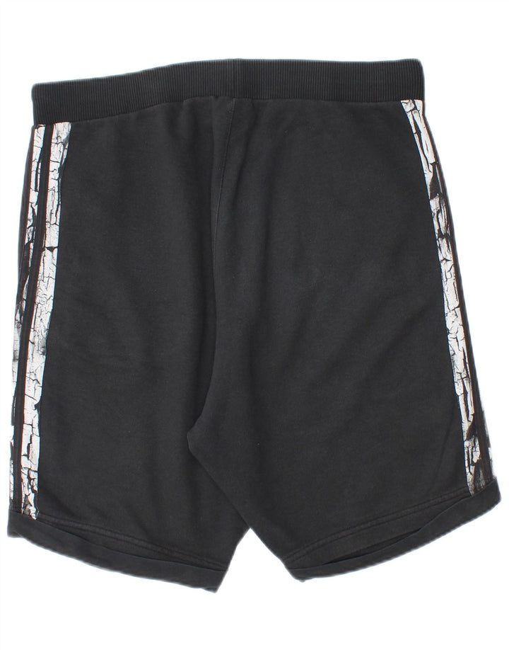 Adidas Short de sport pour homme en coton noir moyen