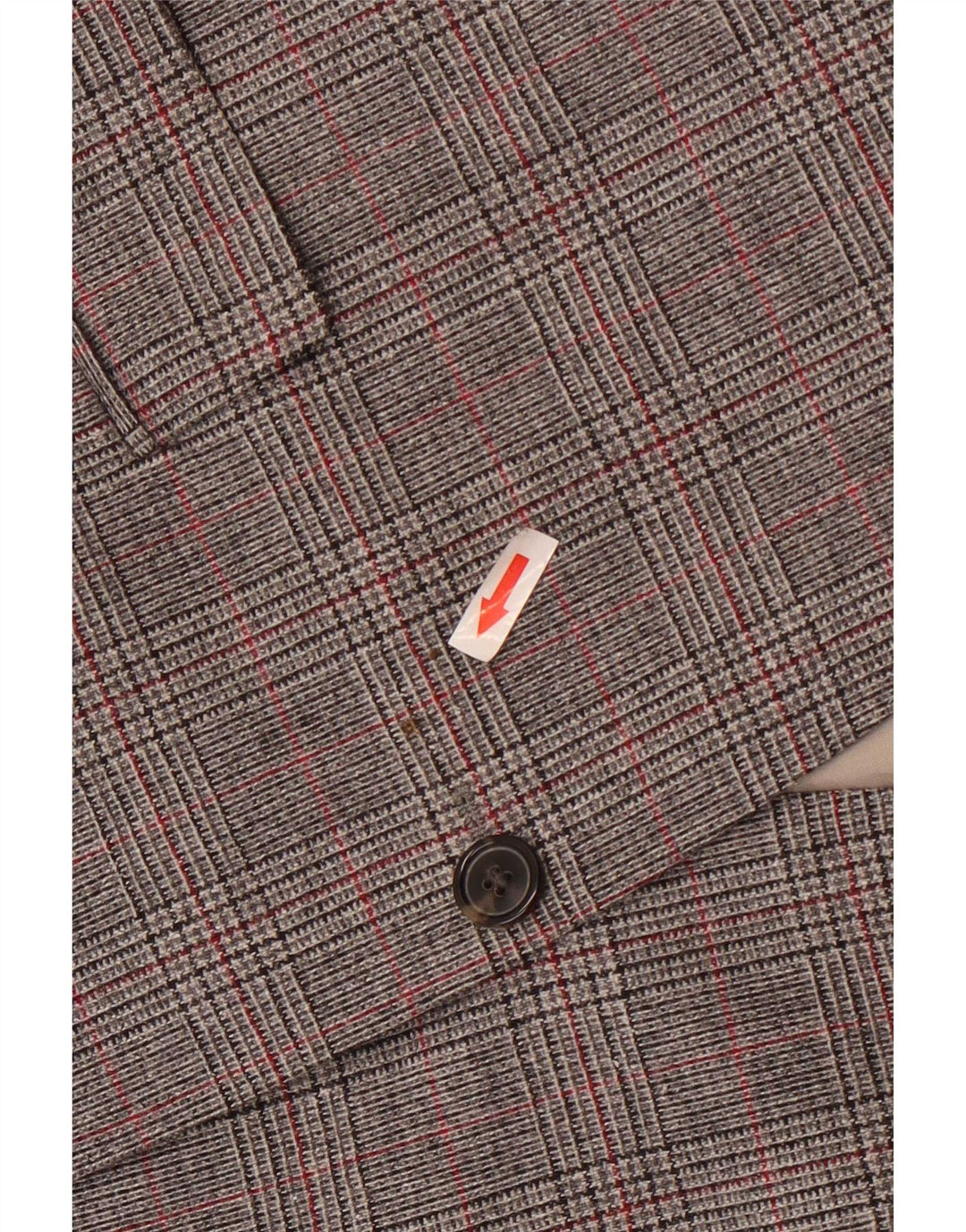 Hugo Boss Veste blazer à 2 boutons pour homme UK 54 2XL Gris pied-de-poule