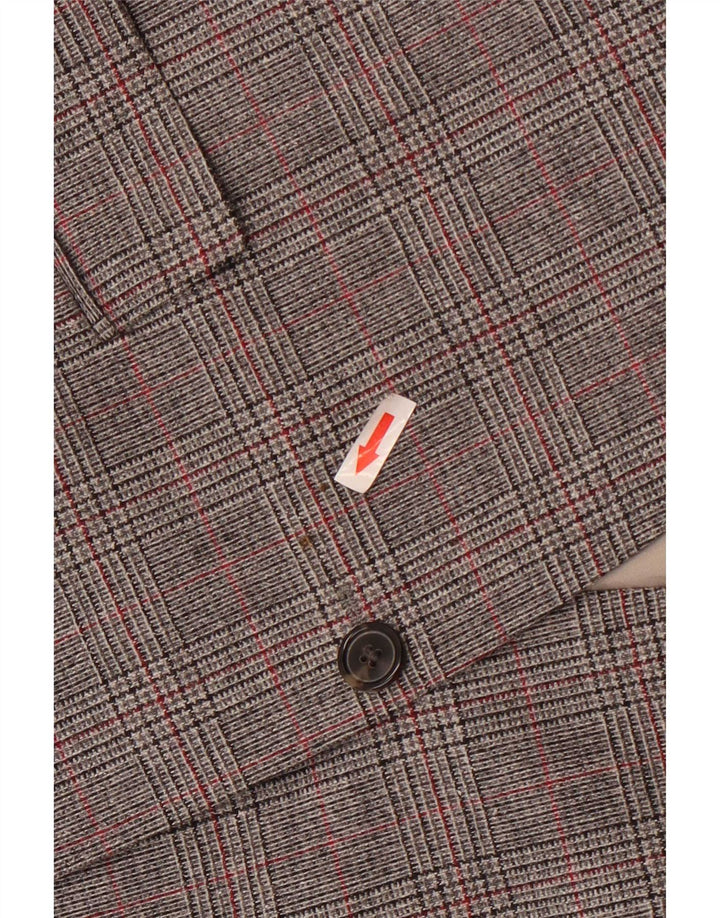 Hugo Boss Veste blazer à 2 boutons pour homme UK 54 2XL Gris pied-de-poule