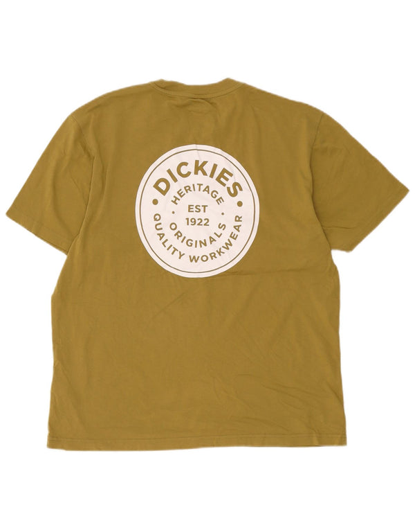 Dickies T-Shirt Graphique Homme Kaki Moyen Coton