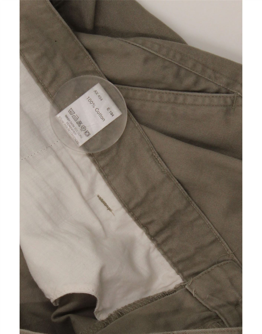 Essentials Pantalon Chino Pegged Homme W46 L30 Gris Coton