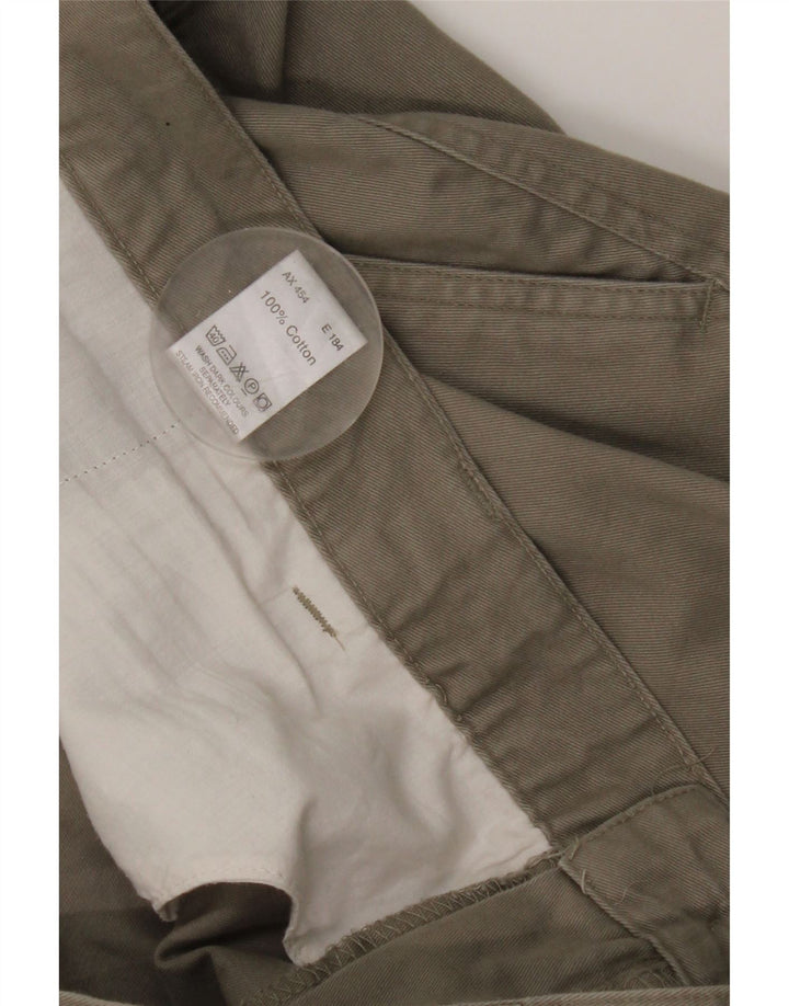 Essentials Pantalon Chino Pegged Homme W46 L30 Gris Coton