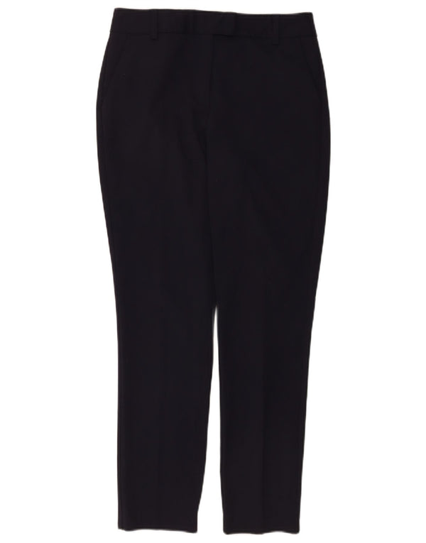REISS Pantalon de costume slim pour femme UK 8 Small W26 L27 Bleu marine Polyester