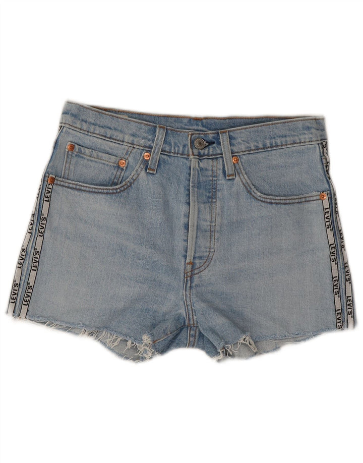 LEVI'S Short en Jean 501 Femme W28 Bleu Moyen