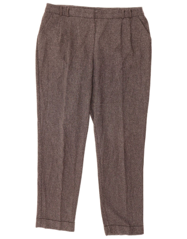 M&Co Pantalon de costume taille haute pour femme UK 14 Large W36 L26 Gris