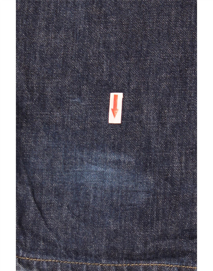 Armani Jeans Droit W33 L36 Bleu Marine Moucheté Homme