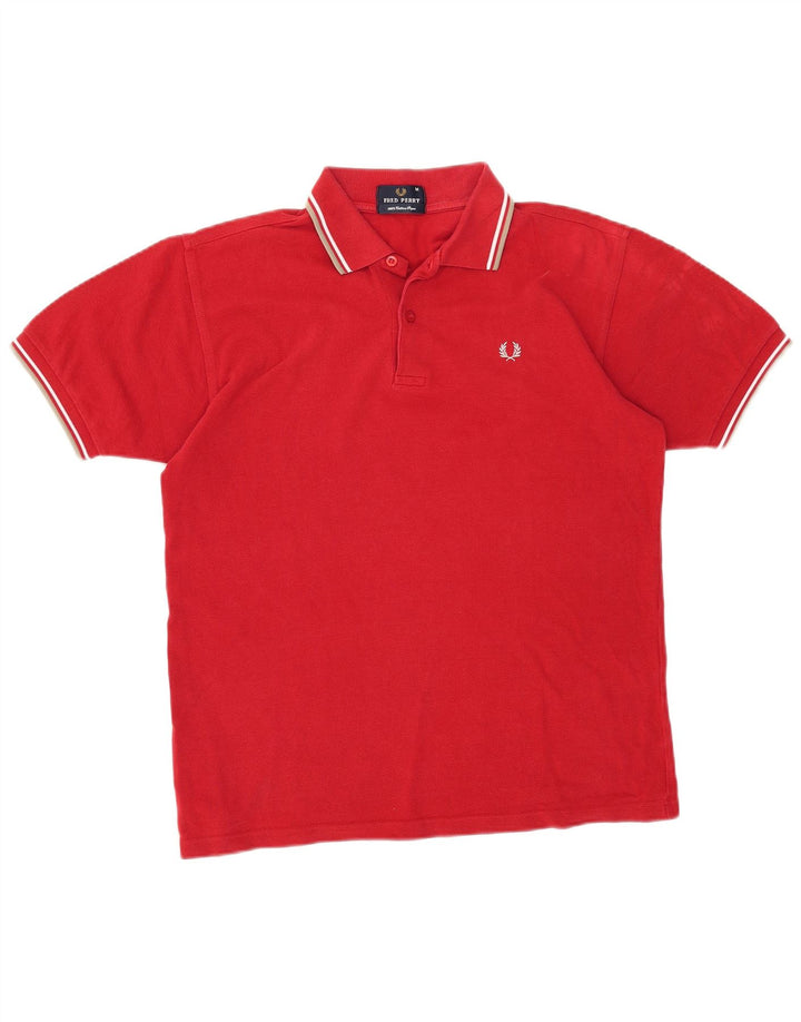 Fred Perry Polo Homme Rouge Moyen Coton