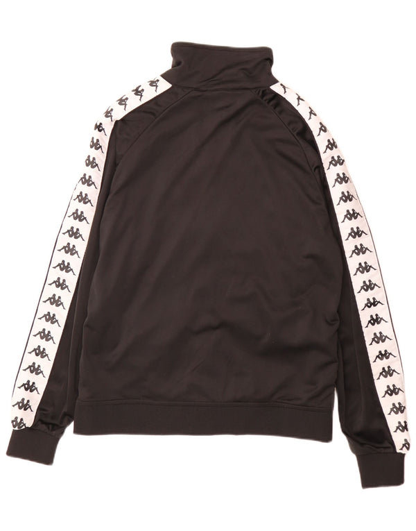 Kappa Veste de Survêtement Graphique pour Homme Petit Noir Polyester Colorblock