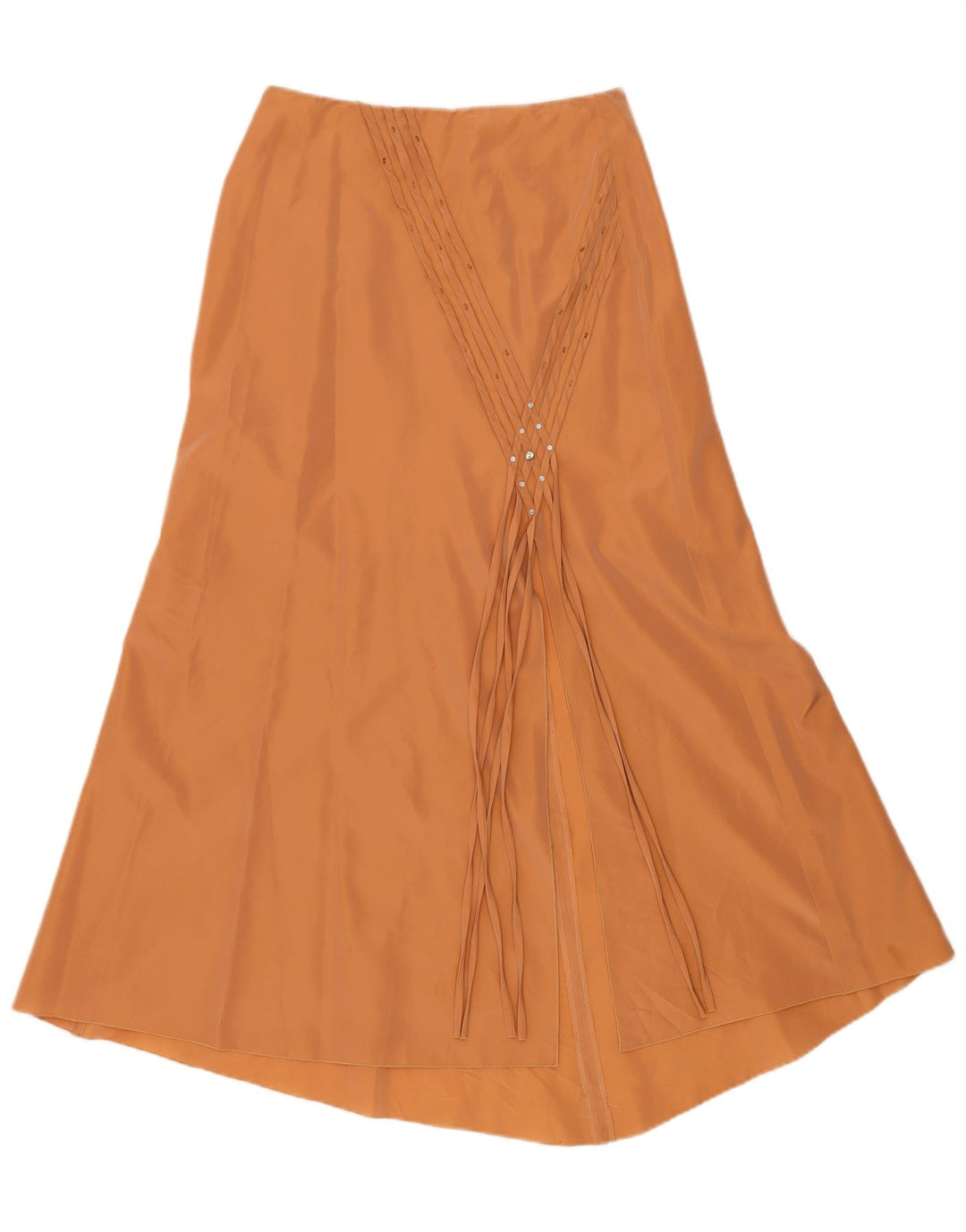 vintage Femme 2 Pièces Jupe Ensemble IT 44 Moyen W28 Acétate Beige