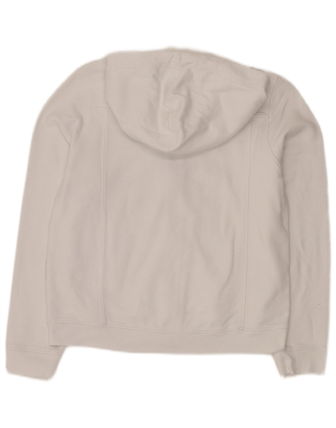 CALVIN KLEIN JEANS Pull à capuche zippé graphique pour femme UK 10 Small Blanc