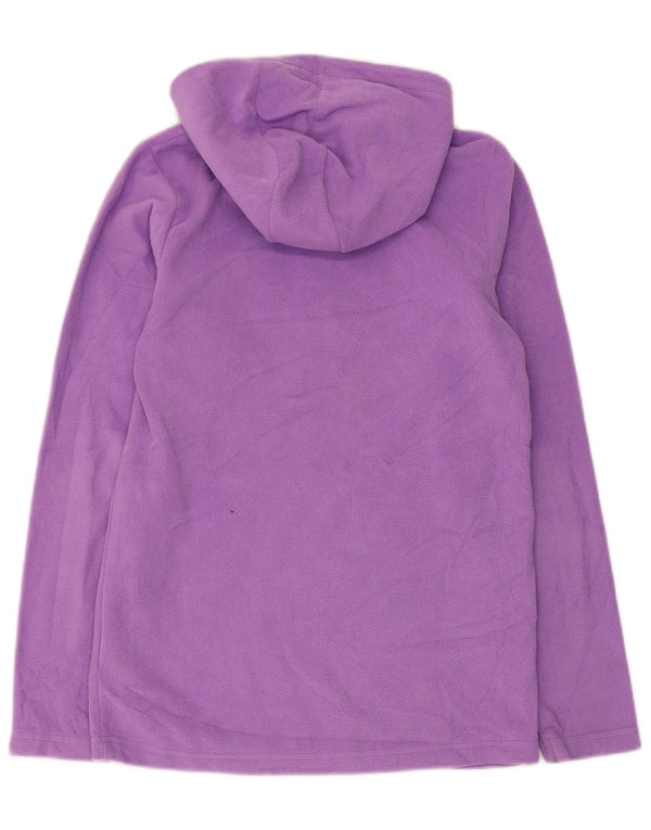 Mountain Warehouse Pull à capuche en polaire avec col zippé pour fille 12-13 ans Violet