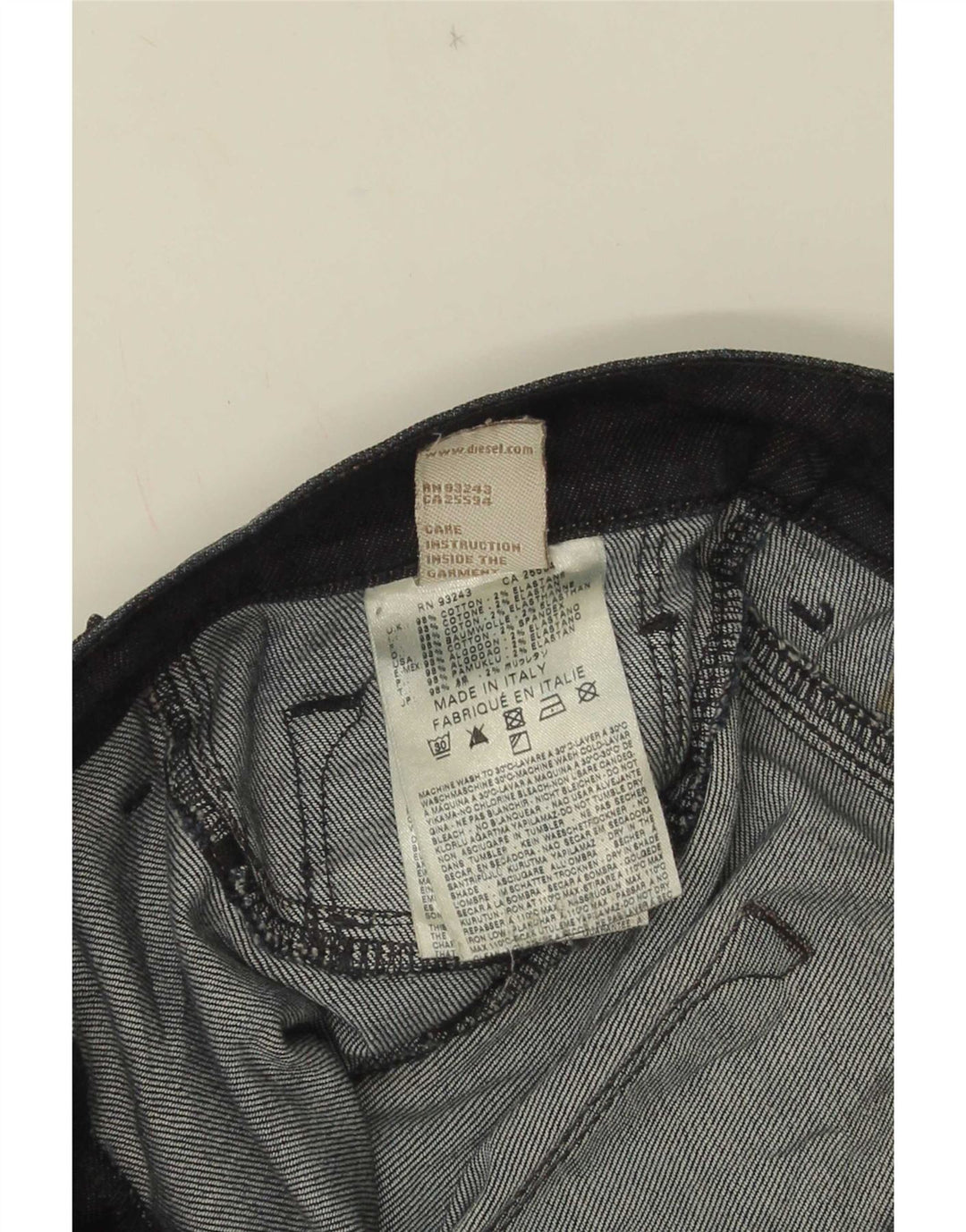 Jean Slim Femme Diesel W30 L28 Bleu Coton