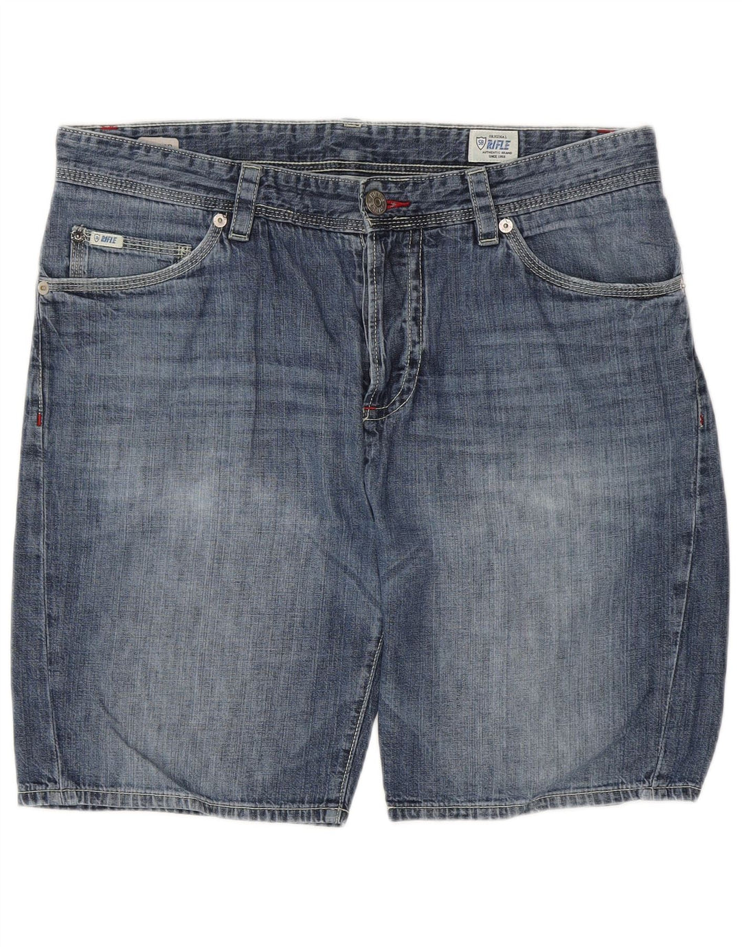RIFLE Short en Jean W33 Homme Bleu Moyen