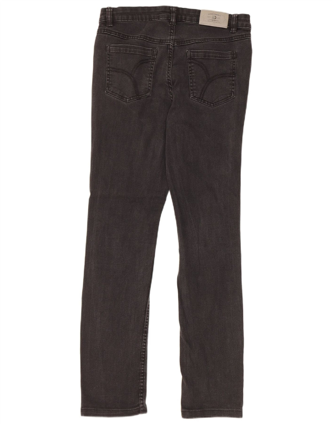 Dack's Jean droit coupe droite pour femme IT 42 Medium W28 L28 Noir Coton