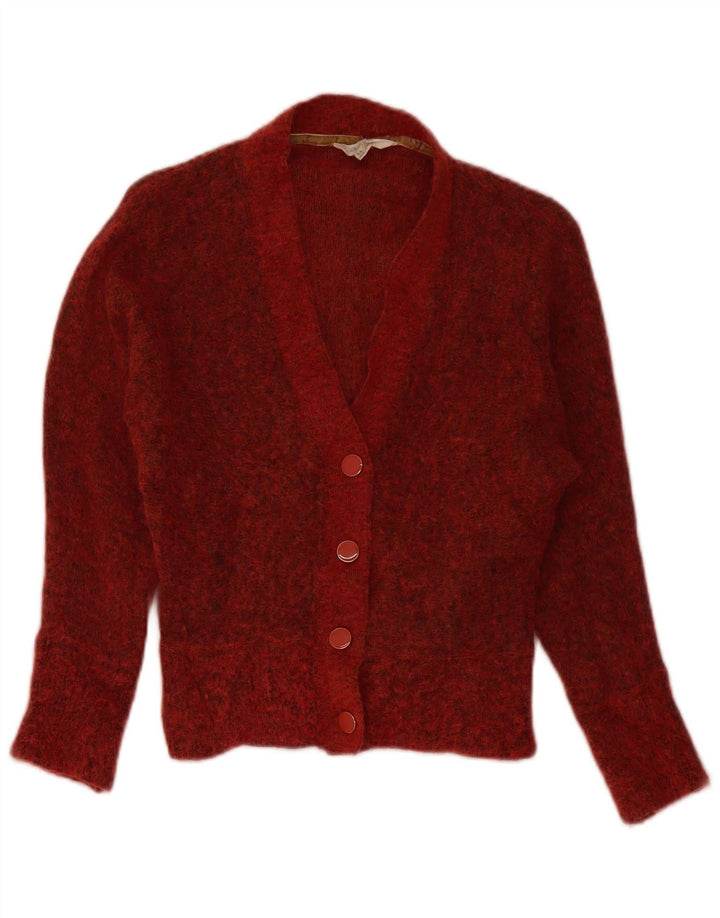White Stuff Cardigan surdimensionné pour femme UK 6 XS Rouge moucheté