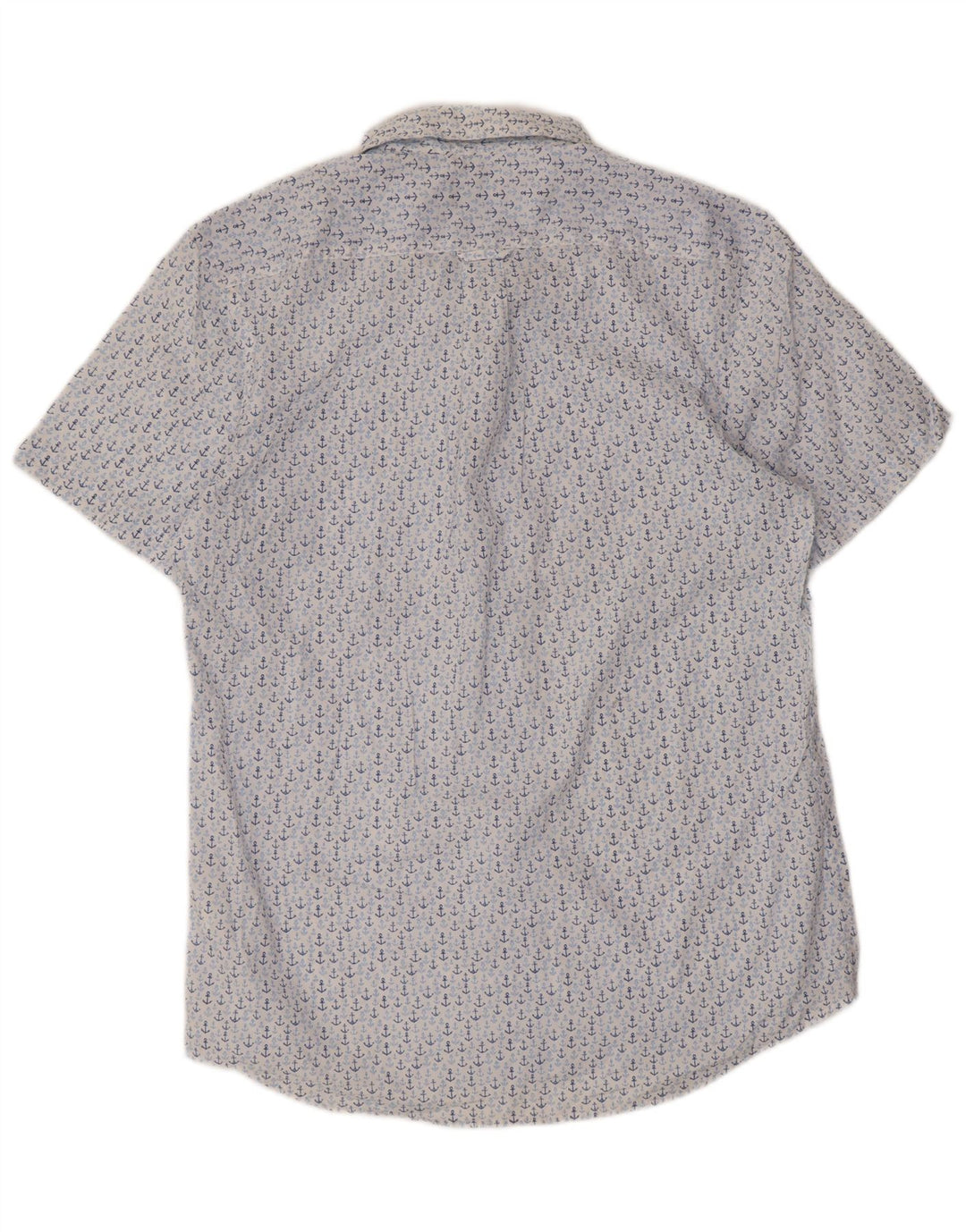 IZOD Chemise à Manches Courtes Homme Bleu Moyen Coton Tacheté
