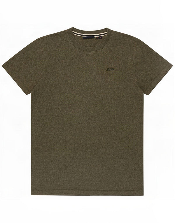 Superdry T-Shirt Homme Top Petit Kaki Coton