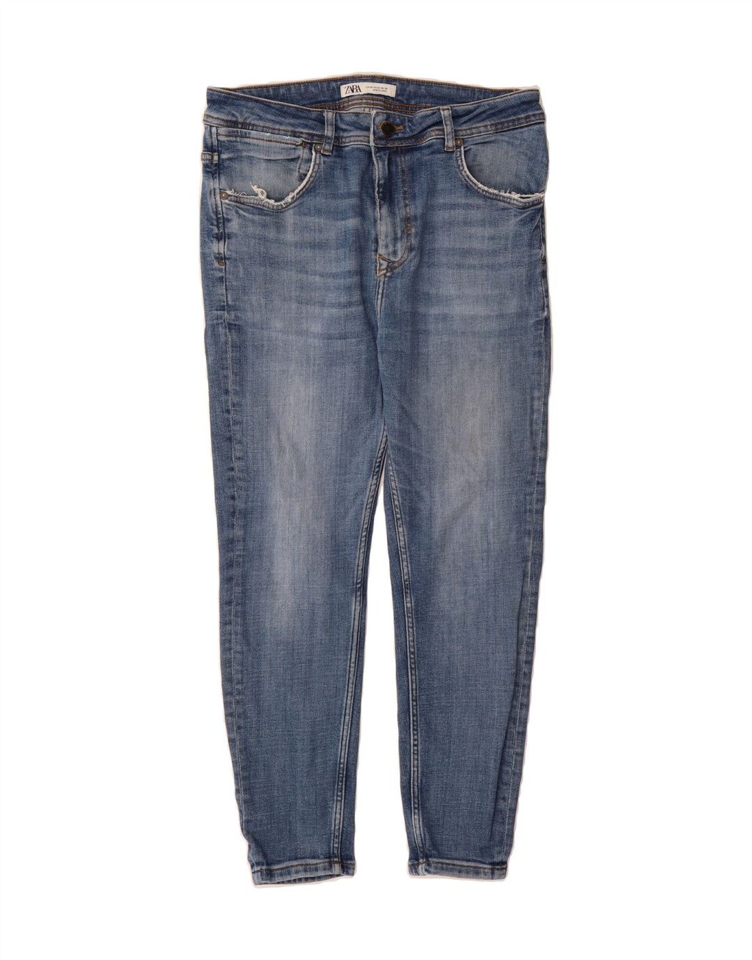ZARA Womens Slim Jeans EU 42 Large W32 L25 Blue Cotton Vintage Zara and Second-Hand Zara from Messina Hembry 