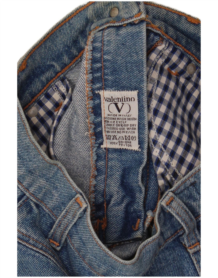Valentino Femme Jupe En Jean W26 Petit Bleu Coton