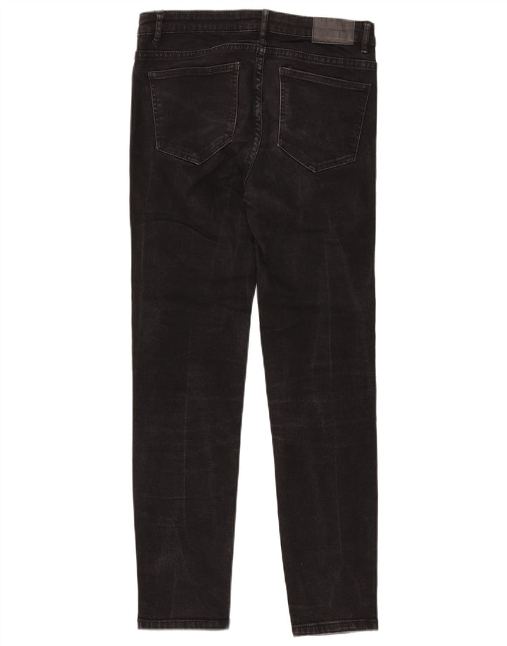 ZARA Jean slim pour femme EU 40 Medium W30 L28 Noir