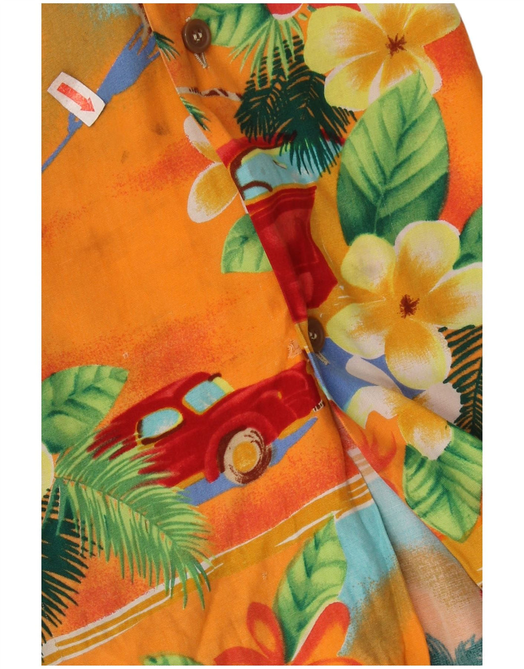 PETER ELLIOT Chemise à manches courtes pour homme Grand motif floral multicolore hawaïen