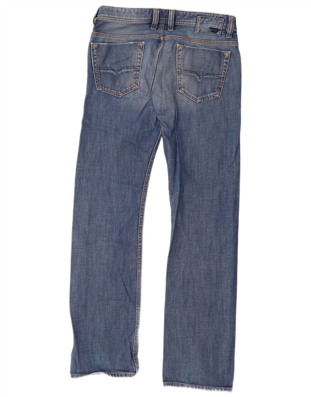 Diesel Jean Droit Viker Homme W32 L34 Bleu Coton