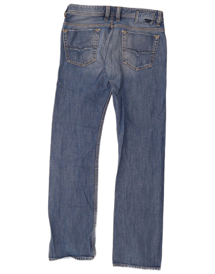 Diesel Jean Droit Viker Homme W32 L34 Bleu Coton