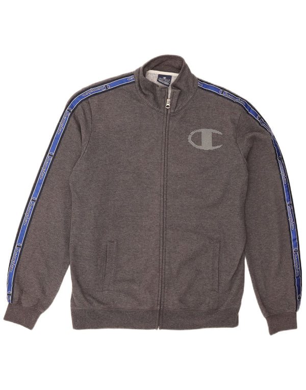 Champion Veste de survêtement graphique pour garçon 15-16 ans 2XL Gris Coton