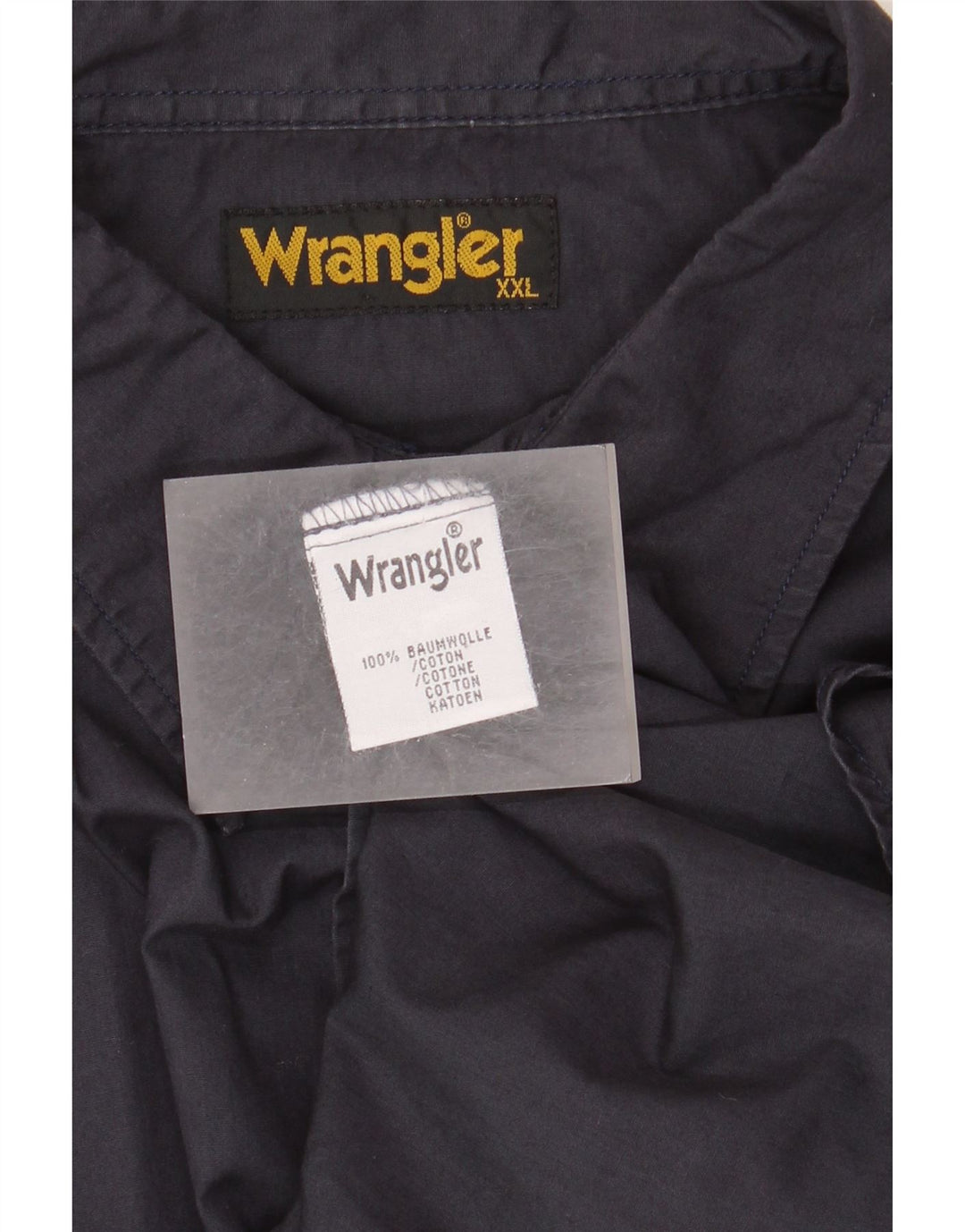 Wrangler Chemise à manches courtes pour homme 2XL en coton bleu marine