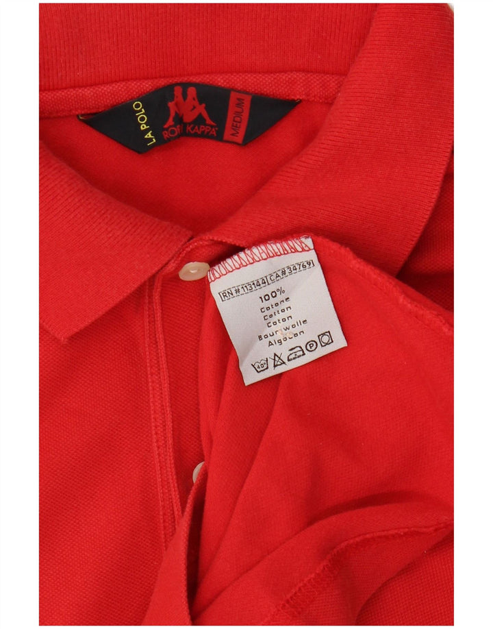 KAPPA Mens Polo Shirt Medium Red Cotton