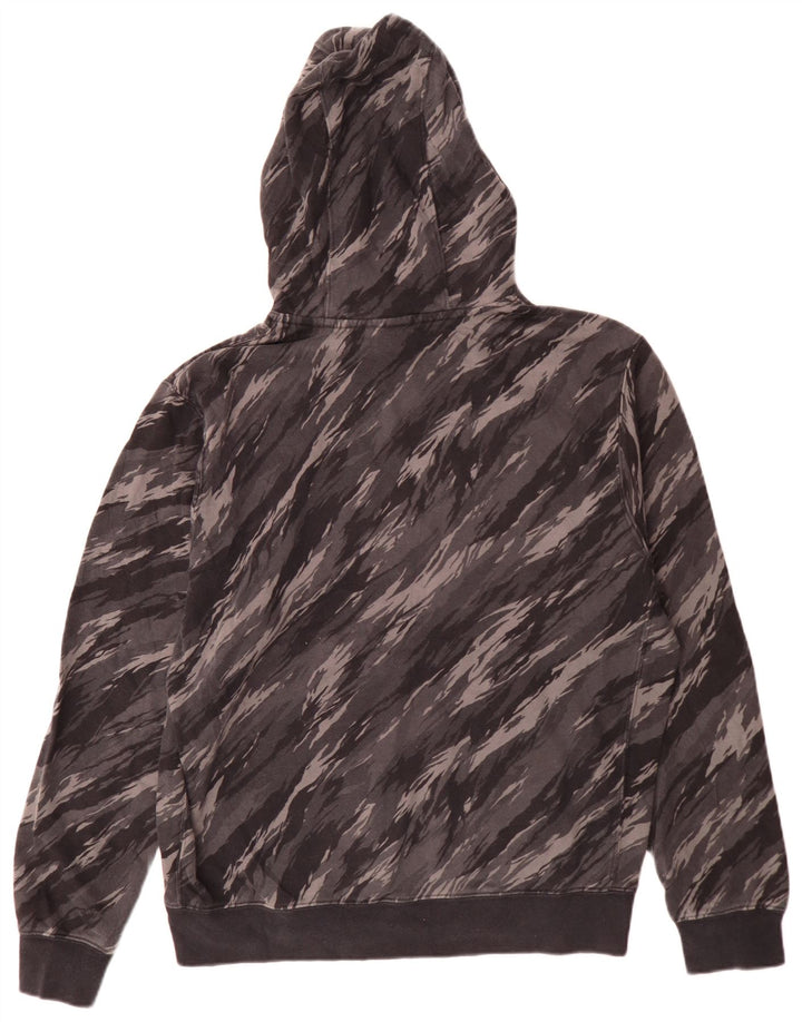 Nike Pull à capuche en coton camouflage gris moyen pour homme
