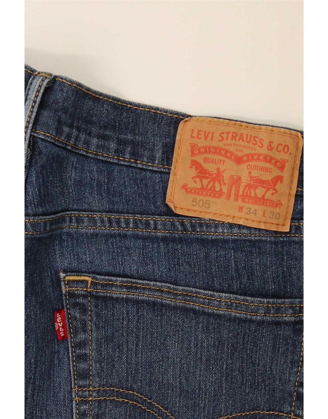 Levi's Jean Droit 505 Homme Bleu W34 L30 Coton