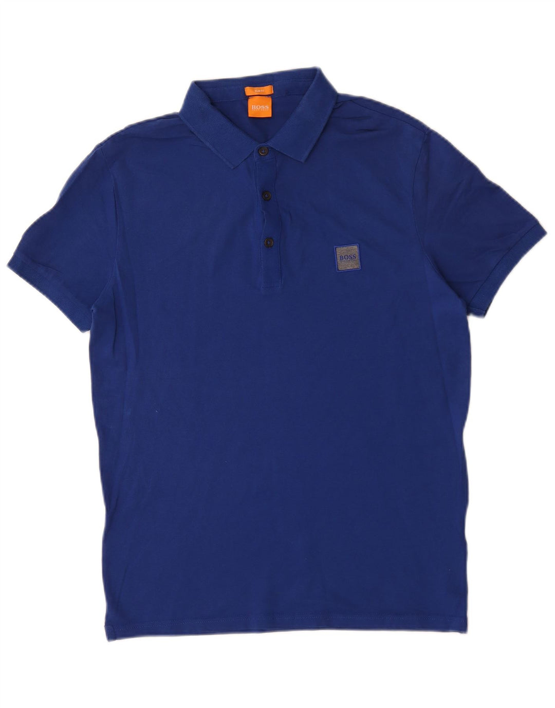 Hugo Boss Polo Slim Fit en coton bleu moyen