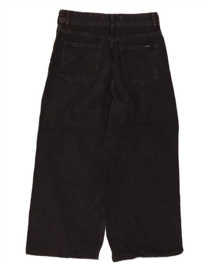 Zara Jean Capri Femme EU 40 Moyen W30 L23 Coton Noir