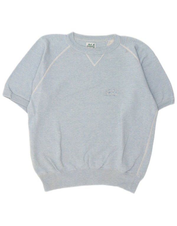 Best Company Sweat-shirt à manches courtes pour femme UK 10 Petit Bleu
