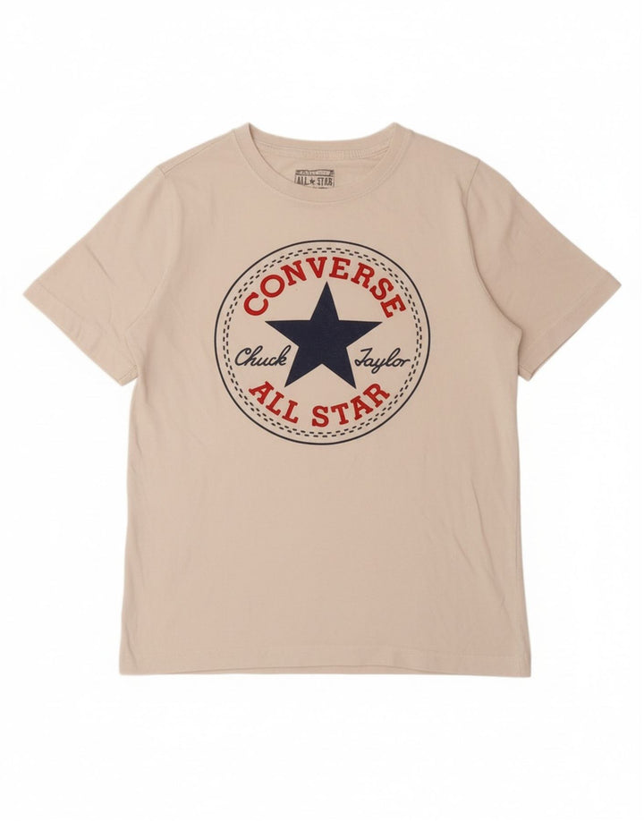 CONVERSE T-Shirt Graphique Garçon 10-11 ans Coton Blanc Moyen
