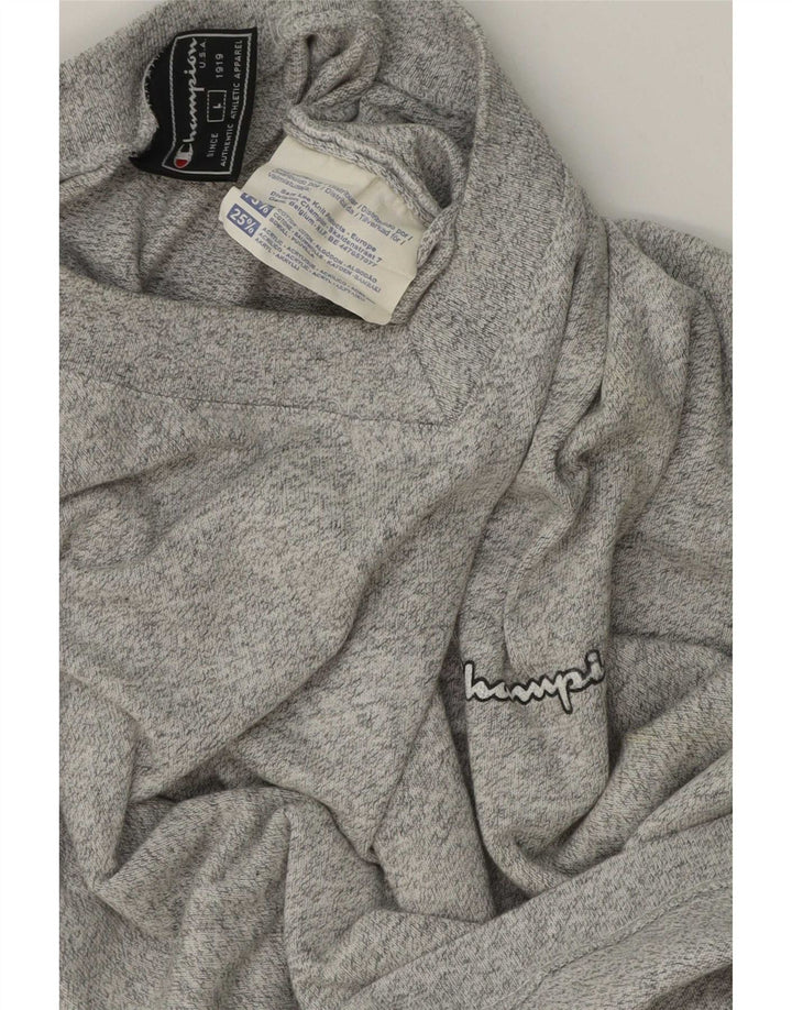 Champion T-Shirt Homme Haut Large Gris Moucheté Coton