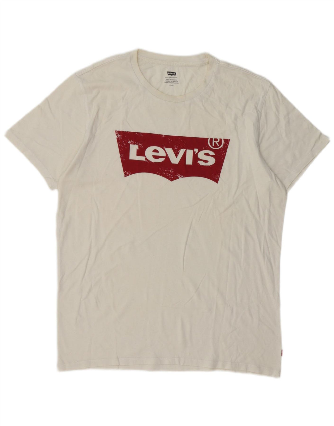 Levi's Tee-Shirt Graphique Homme Blanc Large