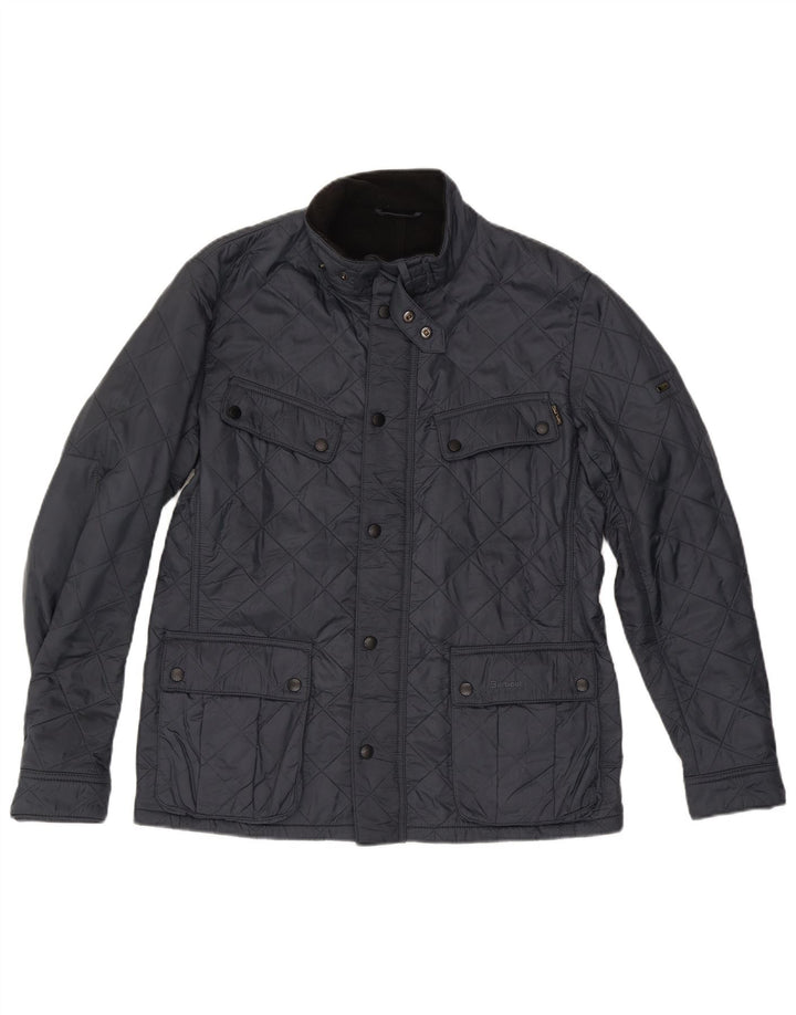 BARBOUR Veste matelassée pour homme UK 40 Large Bleu Marine Polyamide