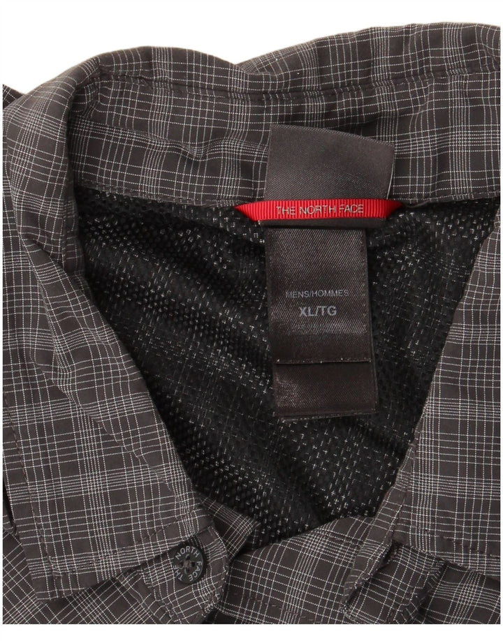 THE NORTH FACE Chemise à manches courtes pour hommes XL Gris Check Nylon