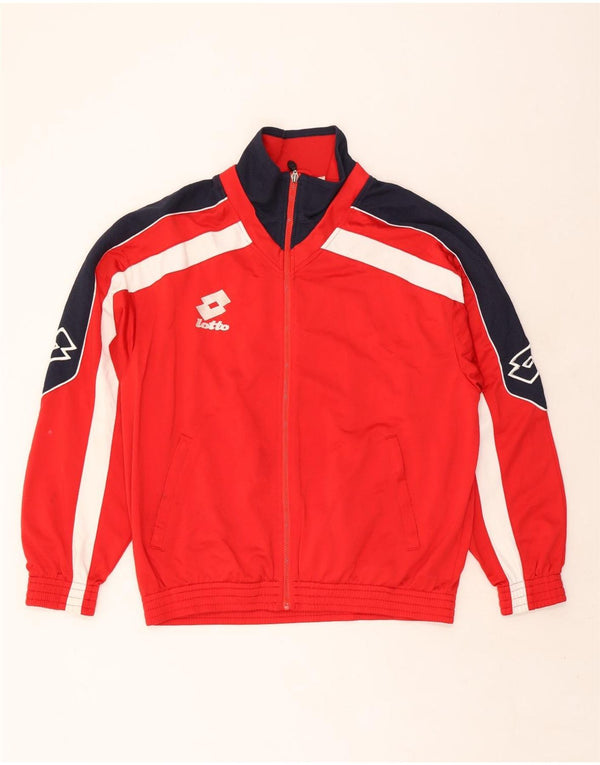 Lotto Veste de survêtement graphique pour homme UK 42/44 XL Rouge Colourblock