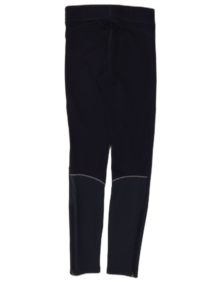 Under Armour Leggings Femme UK 4 XS Bleu Marine Colorblock Polyester